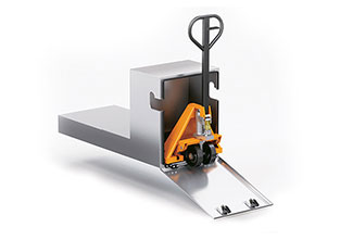 Porte transpalette inox